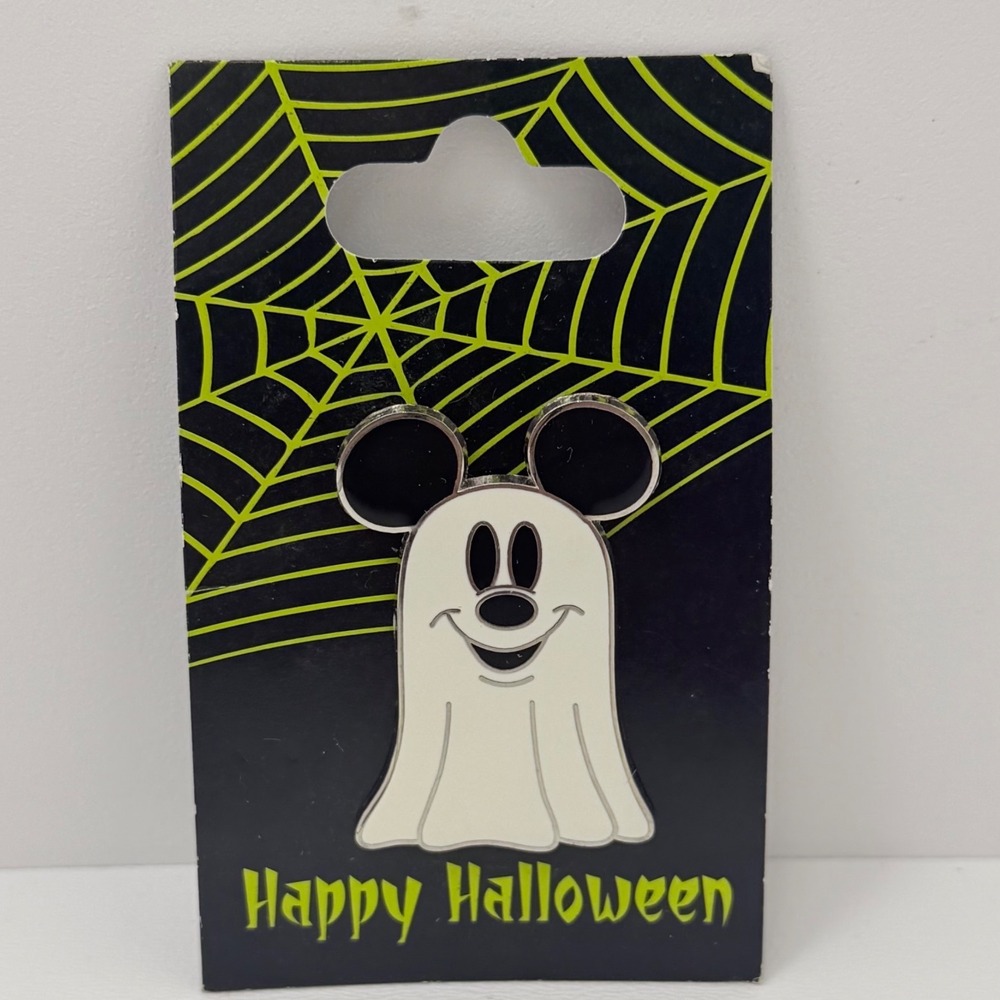 Disney Parks Mickey Mouse Ghost Halloween Enamel Pin New 400109783208